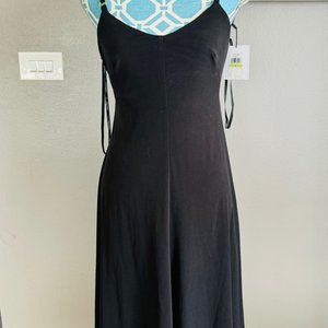 New Calvin Klein black spaghetti strap dress Sz 4